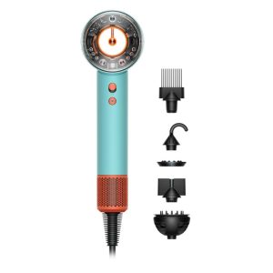 سشوار هوشمند دایسون مدل Dyson Supersonic Nural HD16 (سرامیک فیروزه‌ای/نارنجی)-گارانتی اصلی 24 ماه مدیاجی