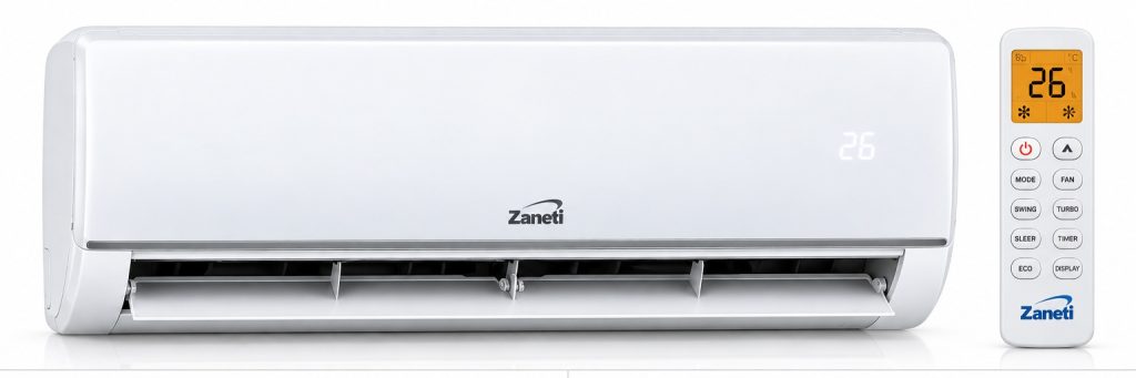 کولر گازی زانتی 12000 اینورتر مدل ZTRWMF-12HD2AEAW با گارانتی یک ساله تهویه وان