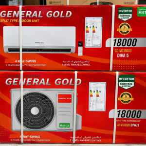 کولر گازی 18000 جنرال گلد اینورتر DIVA5 | GG-MS18000 با گارانتی یک ساله تهویه وان