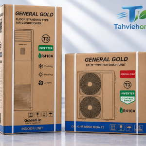 جنرال گلد 48000 سرد و گرم T3 اینورتر R410 مدل GG-GHF48000 NIDA T با گارانتی یک ساله تهویه وان