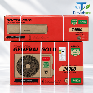 کولر گازی جنرال گلد 24000 سرد و گرم اینورتر T3 با گاز R410A مدل GG-AS24000 SPARK T3 با گارانتی یک ساله تهویه وان